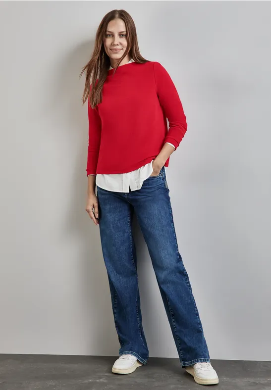 Street One Turtleneck Struktur-Shirt Sonderangebot