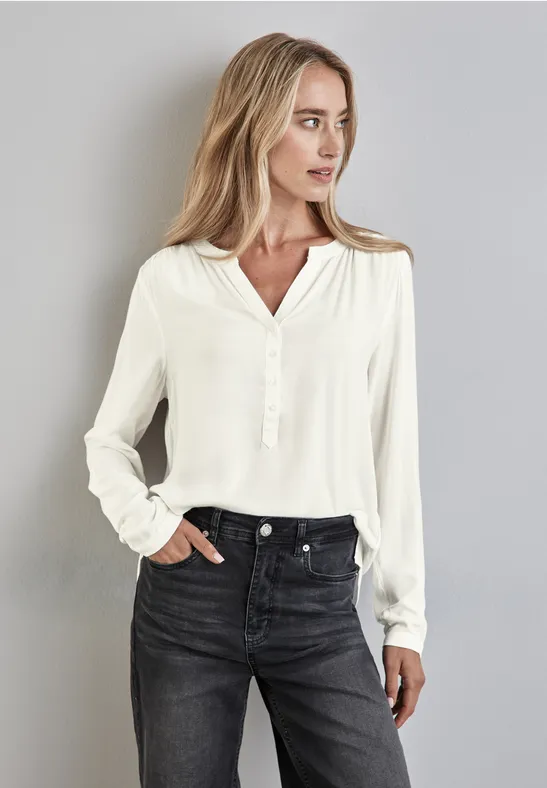 Street One Basic Bluse in Unifarbe Günstig kaufen