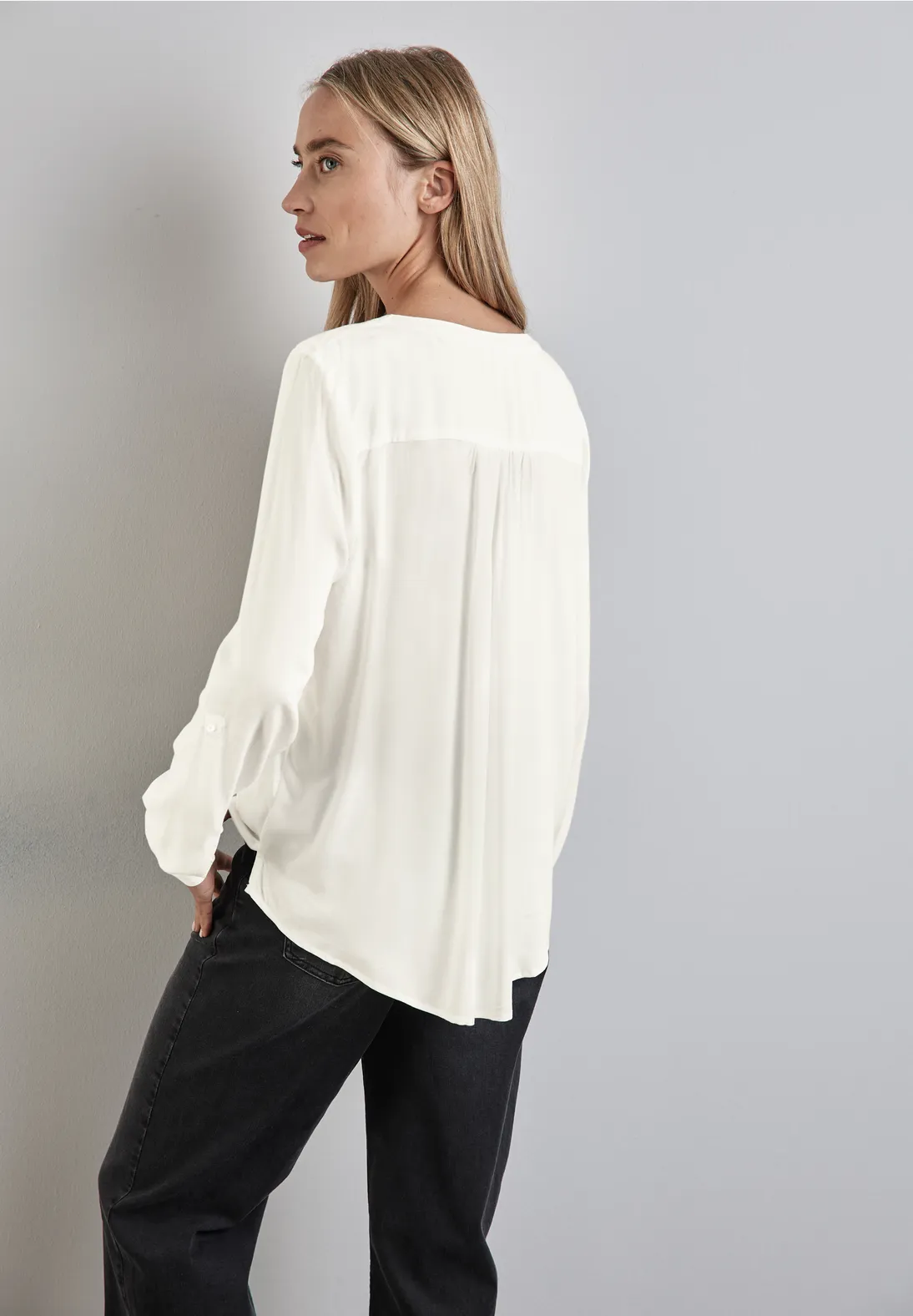 Street One Basic Bluse in Unifarbe Günstig kaufen