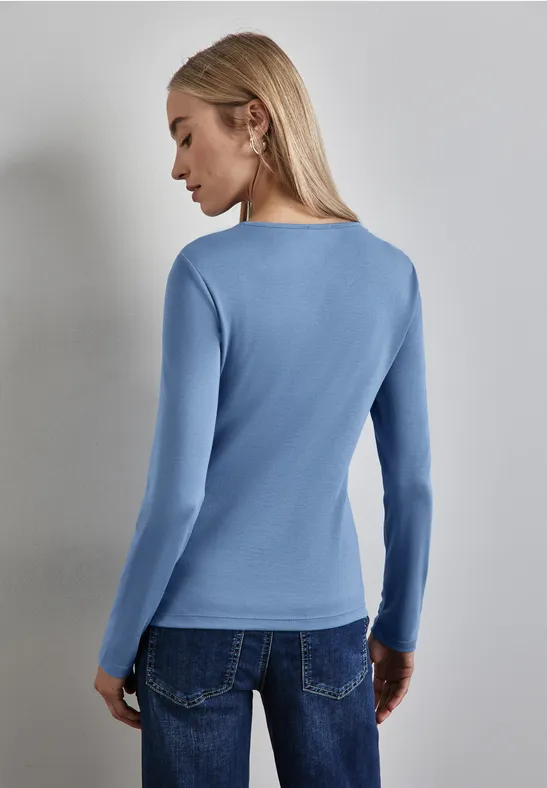 Street One Shirt mit Herzausschnitt Lagerräumung