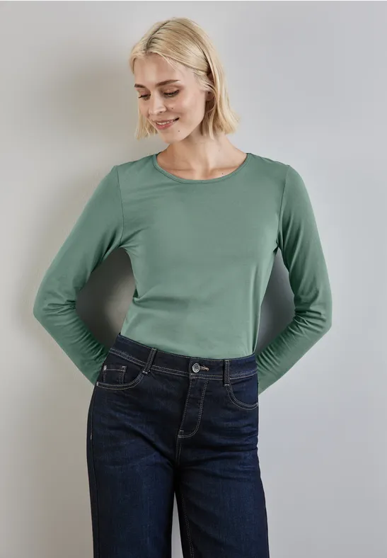 Street One Basic Langarmshirt Super Sparpreis