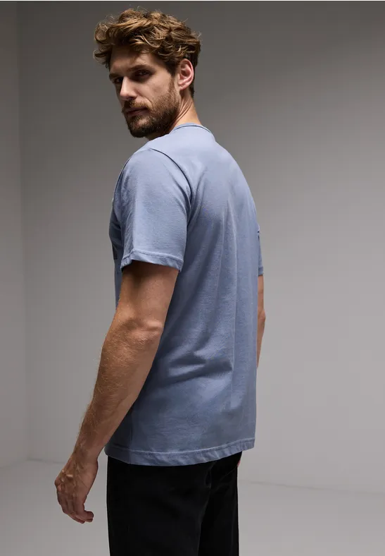 Street One T-Shirt mit Chestprint Letzter Tag