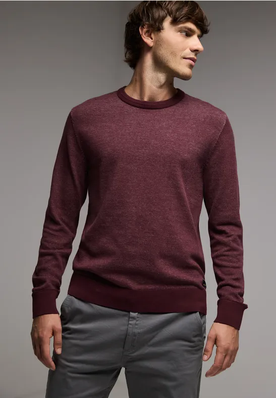 Street One Pullover in Two Tone Optik Nur für heute