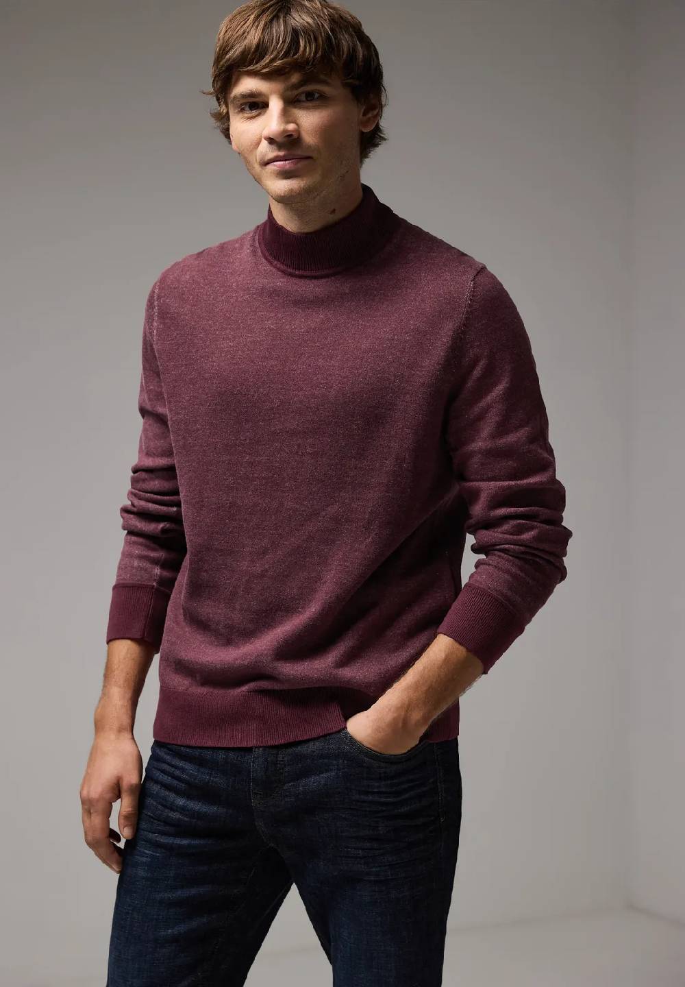 Street One Pullover in Two Tone Optik Sonderangebot der Fabrik