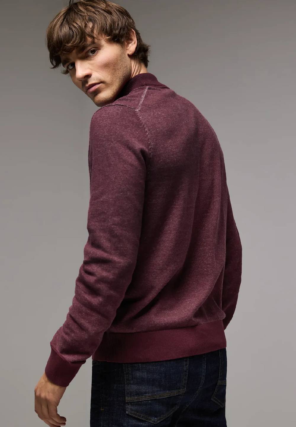 Street One Pullover in Two Tone Optik Sonderangebot der Fabrik