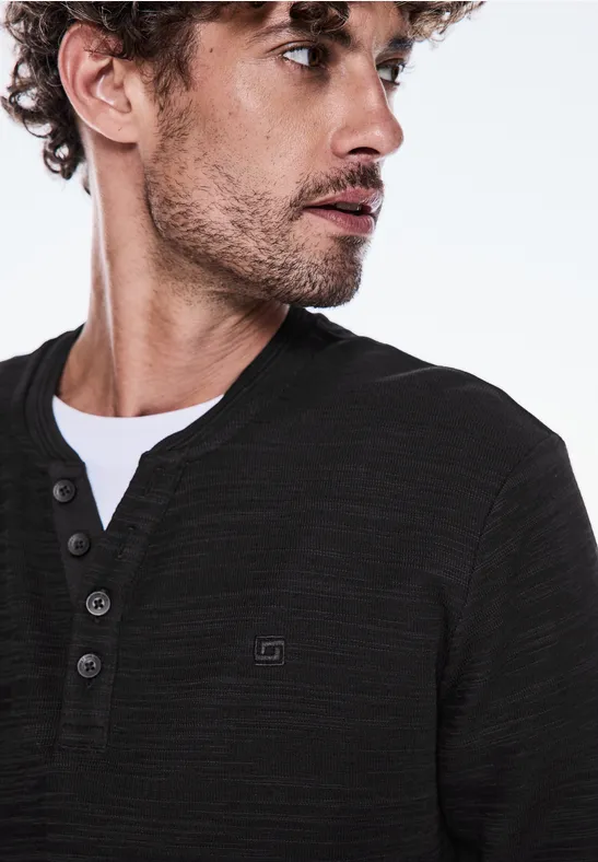Street One Henley Shirt 50% Rabatt mit kostenlosem Versand