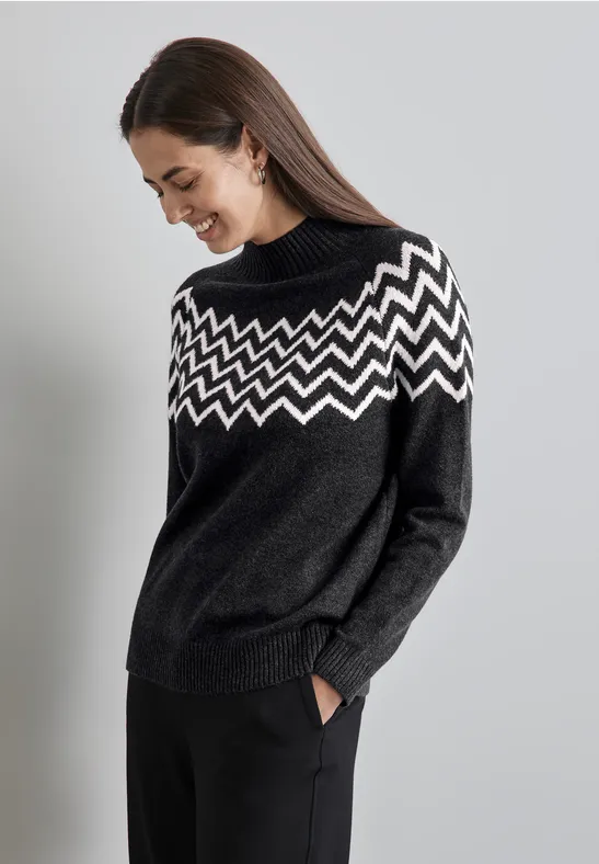 Street One Pullover mit Stehkragen 50% Rabatt für begrenzte Zeit