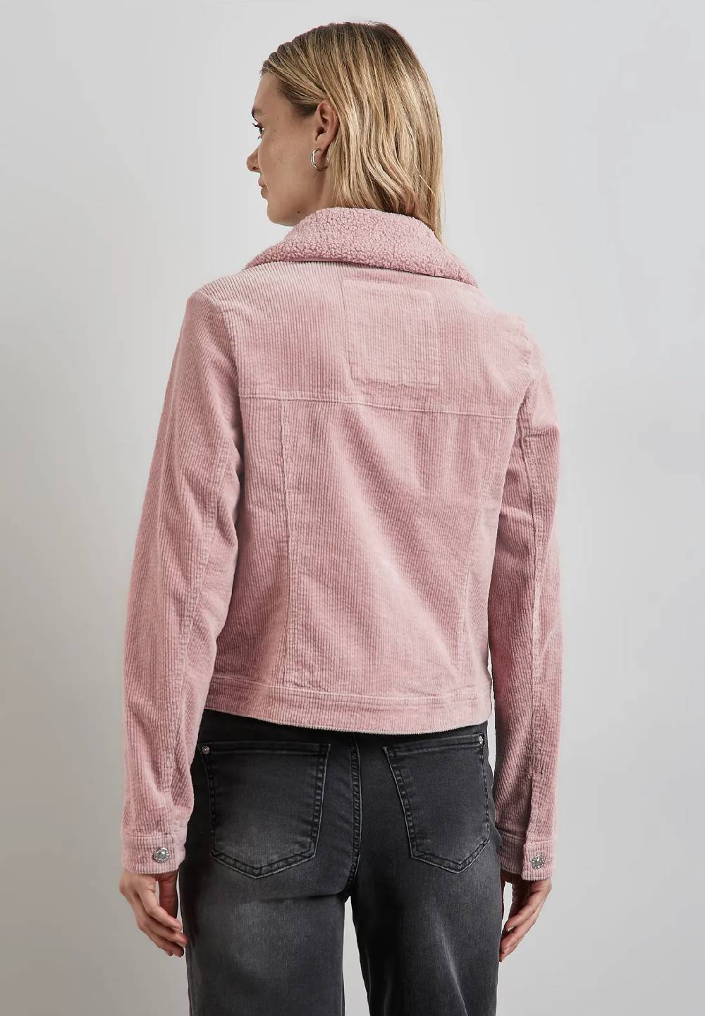 Street One Cord-Jacke mit Teddy-Kragen Schlussverkauf