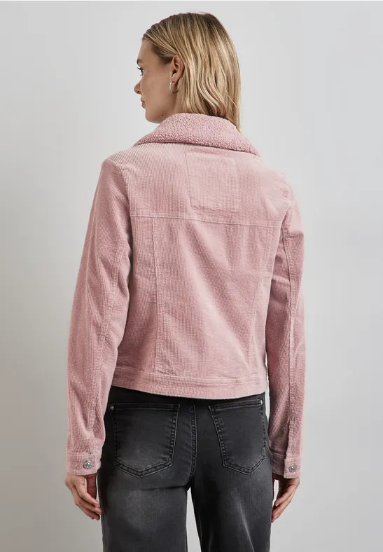 Street One Cord-Jacke mit Teddy-Kragen Schlussverkauf
