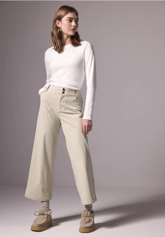 Street One Wide Leg Cordhose Meist gekauft