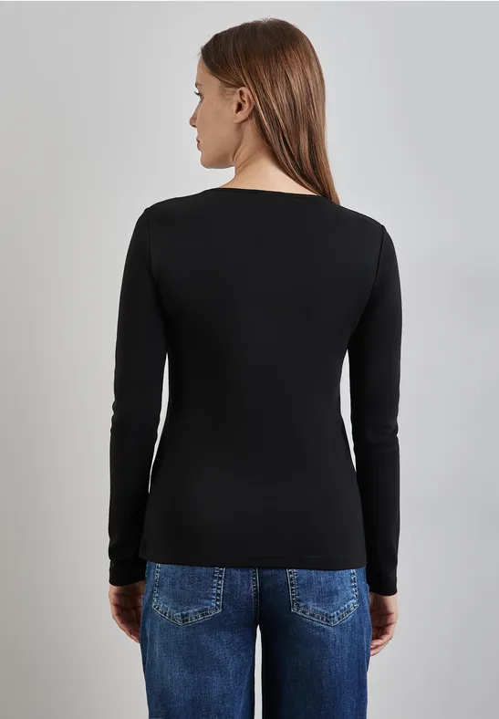 Street One Shirt mit Herzausschnitt Blitzverkäufe