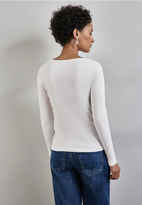 Street One Shirt mit Herzausschnitt Kostenloser Versand