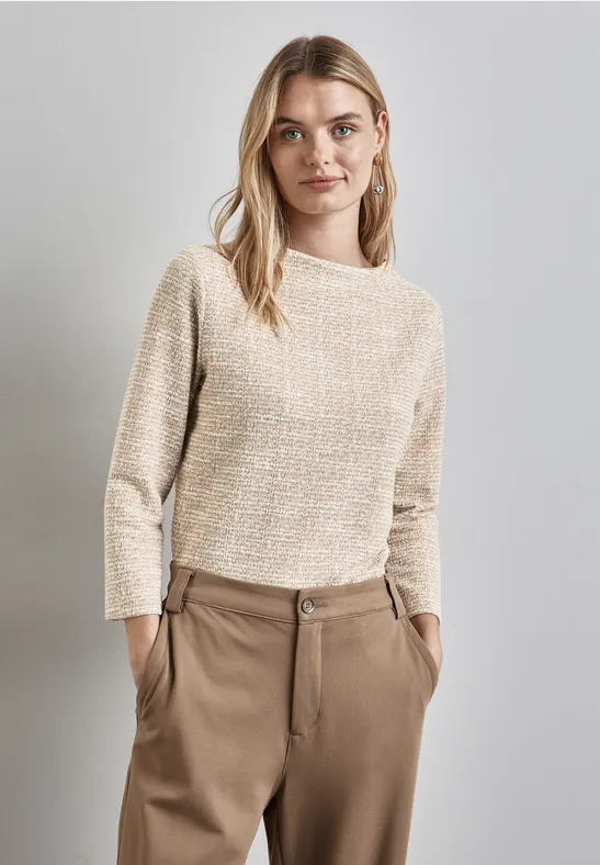 Street One Bouclé Shirt Flash Sale