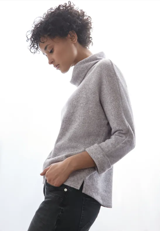 Street One Strick-Look Shirt mit Kragen Black Friday