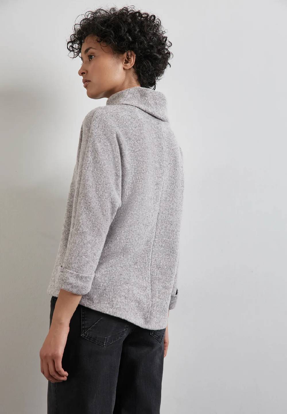 Street One Strick-Look Shirt mit Kragen Black Friday