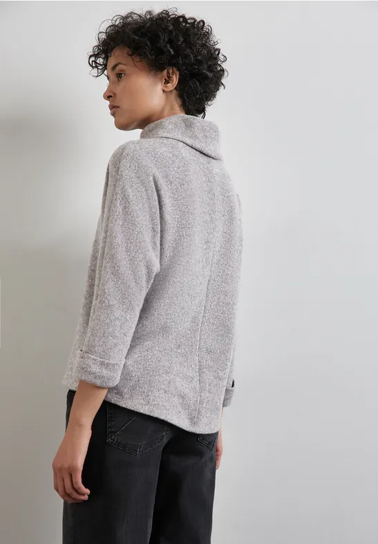 Street One Strick-Look Shirt mit Kragen Black Friday