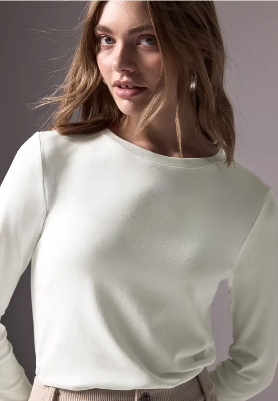 Street One Shirt mit Rippstruktur Vatertagsangebot
