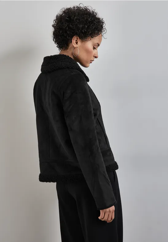 Street One Kurze Jacke mit Teddy-Fell Heißer Verkauf