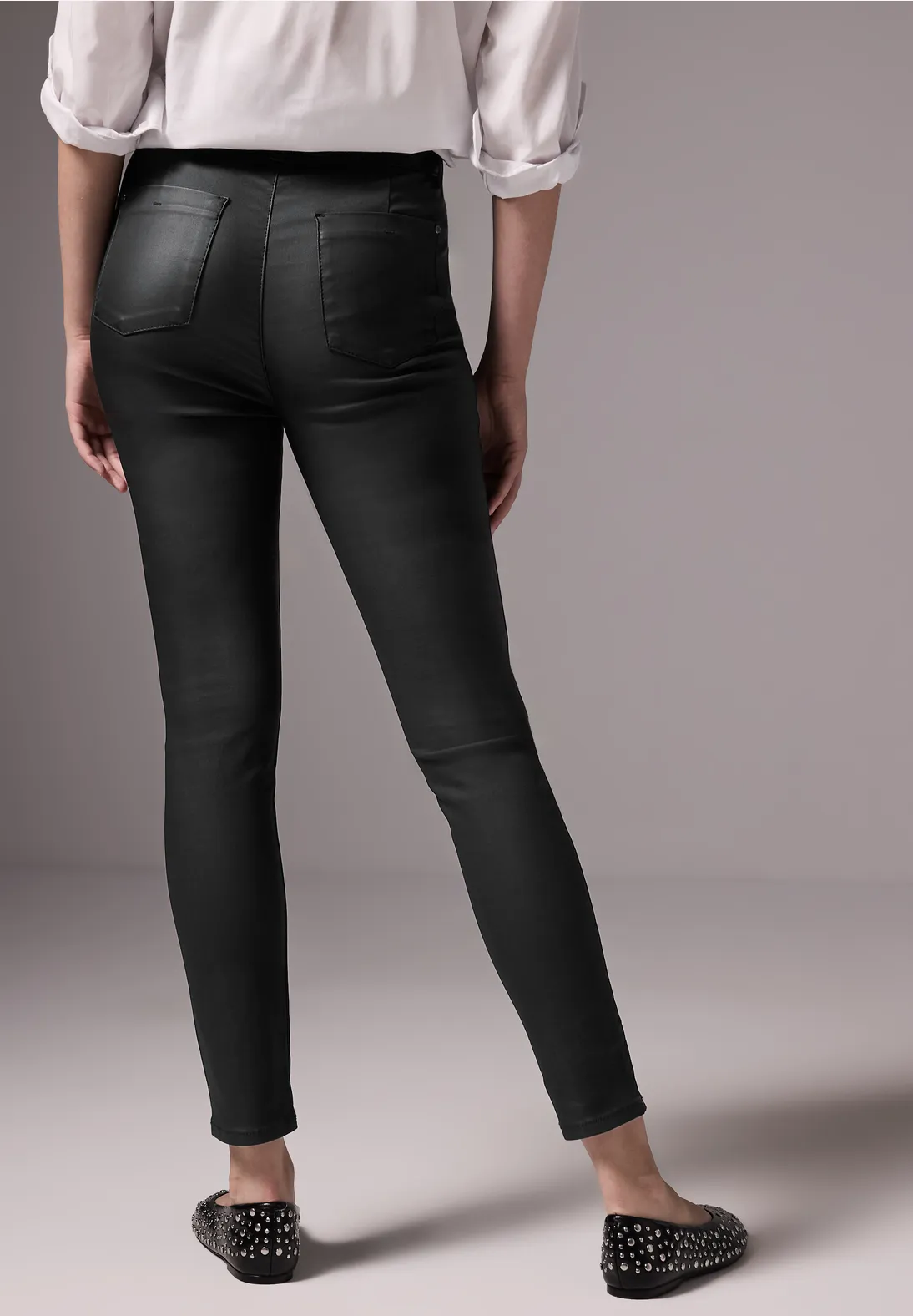 Street One Hose im Leder-Look Kostenlose Rückgabe