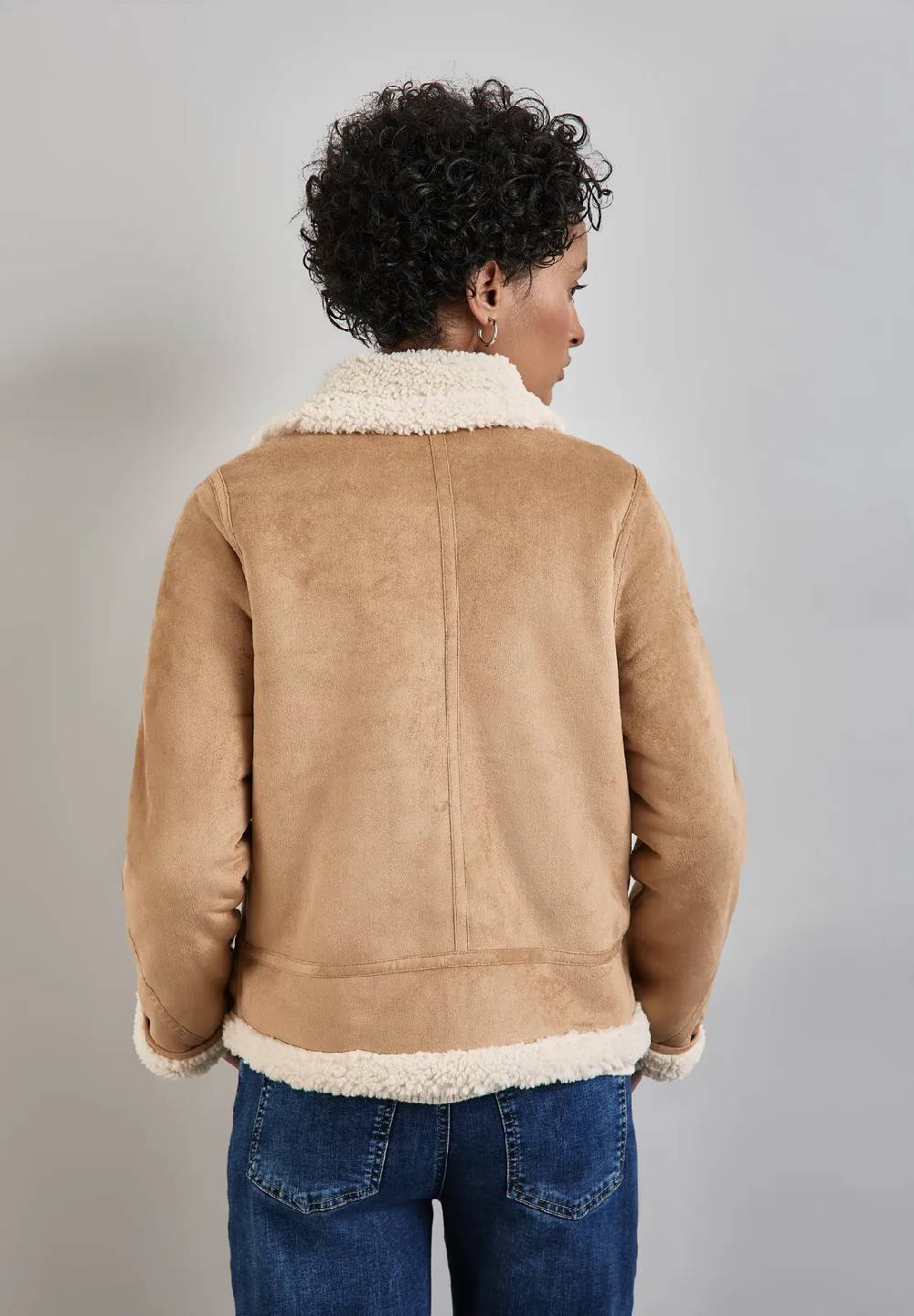 Street One Kurze Jacke mit Teddy-Fell Letzte 3 Tage