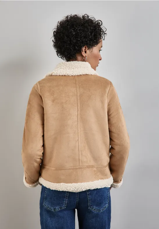 Street One Kurze Jacke mit Teddy-Fell Letzte 3 Tage