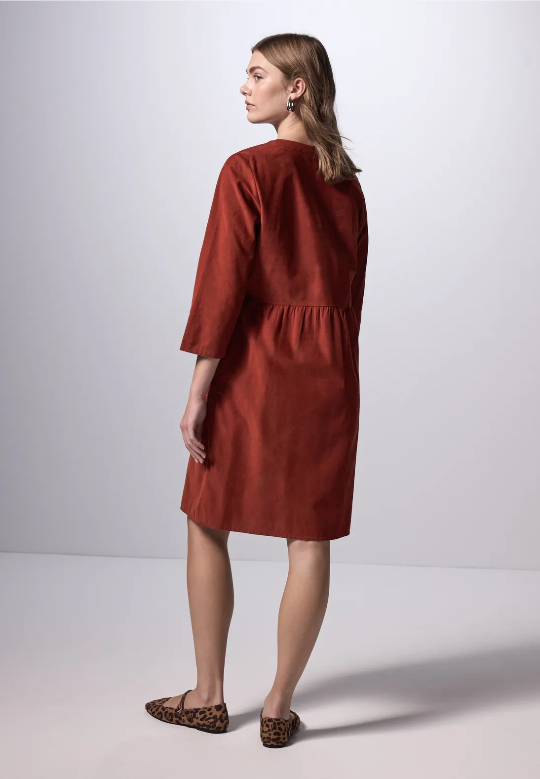 Street One Cordkleid mit Volant Letzter Tag