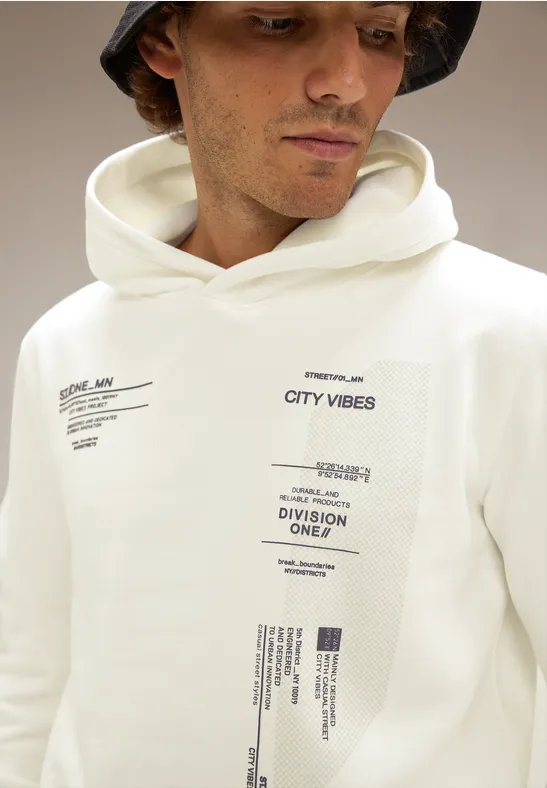 Street One Kapuzenpullover mit Artwork Kostenloser Versand international