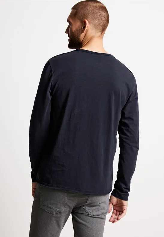 Street One Slub Langarmshirt Hotsell