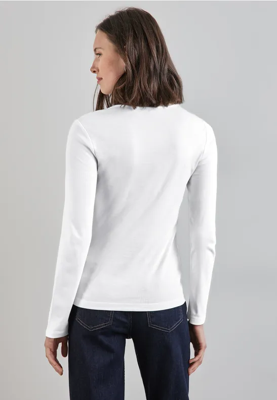 Street One Shirt mit Herzausschnitt Tägliche Deals