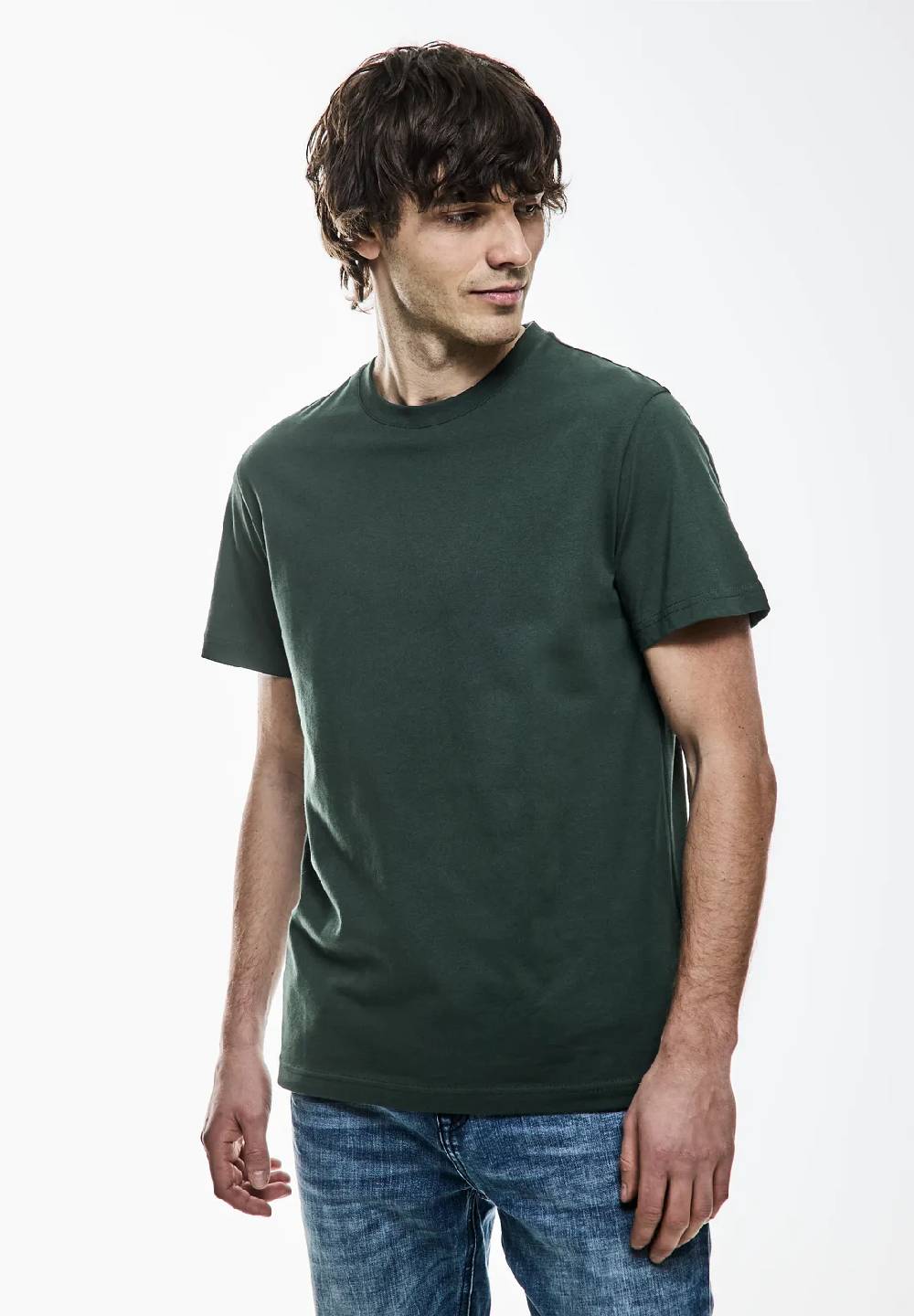 Street One Basic T-Shirt in Unifarbe Sonderangebote
