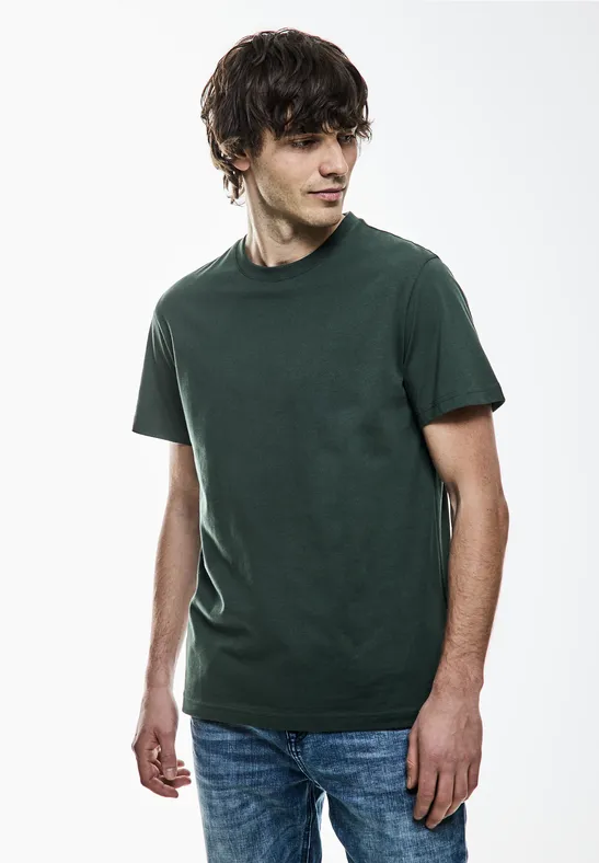 Street One Basic T-Shirt in Unifarbe Sonderangebote