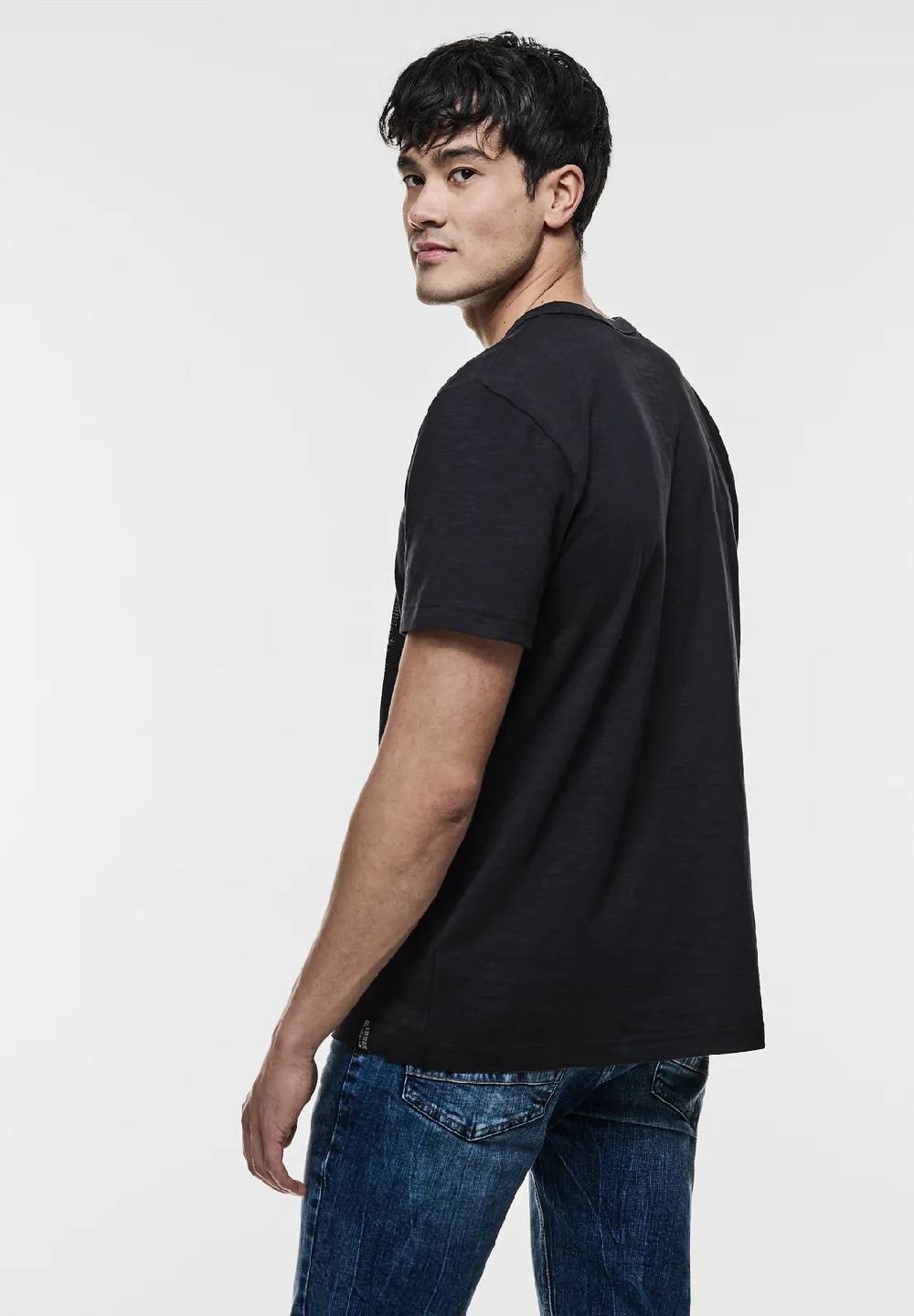 Street One 3D-Print Slub T-Shirt Begrenzte Freigabe