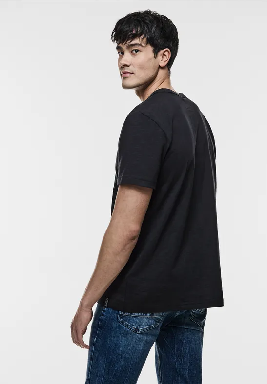 Street One 3D-Print Slub T-Shirt Begrenzte Freigabe