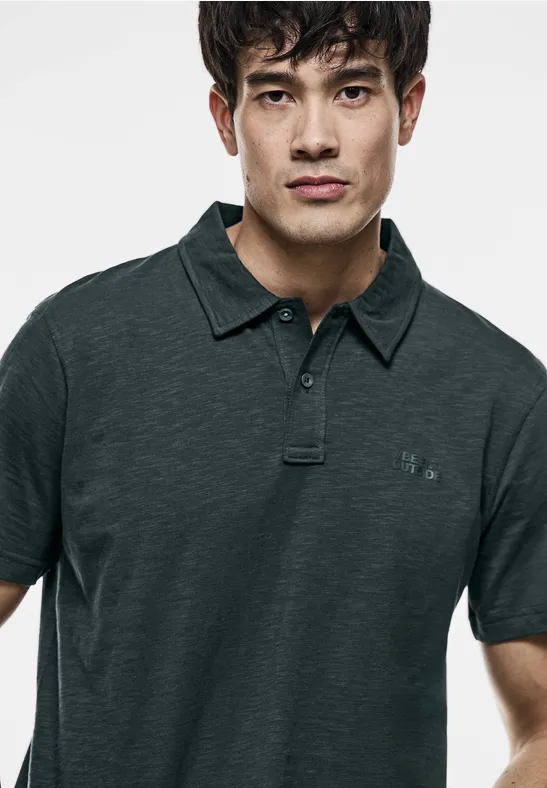 Street One Slub Jersey Poloshirt Neueste Stile