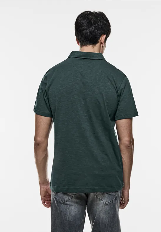 Street One Slub Jersey Poloshirt Neueste Stile