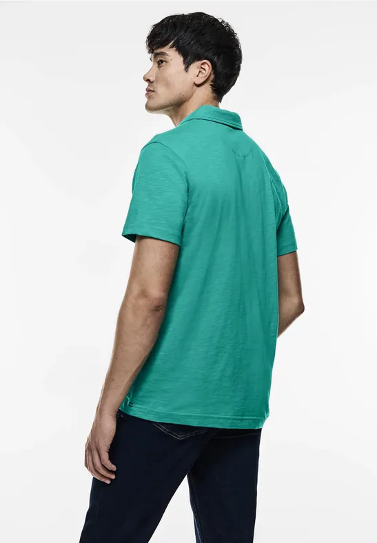 Street One Slub Jersey Poloshirt Letzter Tag