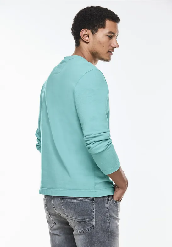 Street One Washed Henleyshirt Discount Store für neue Produkte