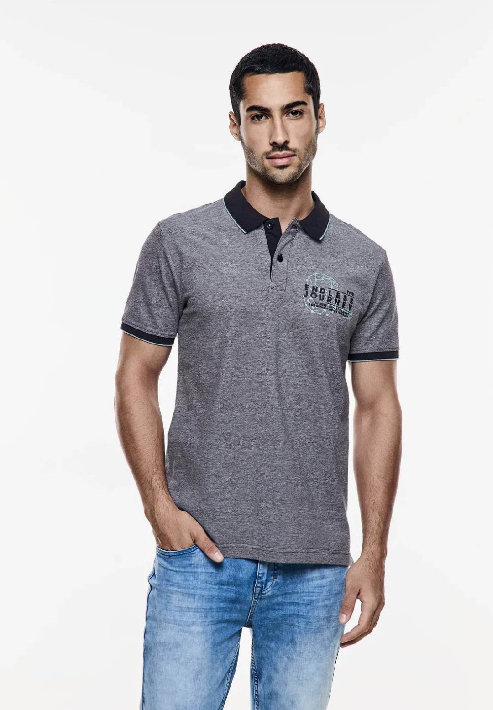 Street One Oxford Poloshirt Kostenloser Versand international