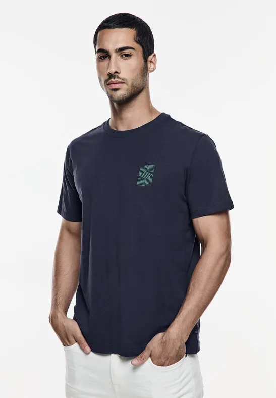 Street One T-Shirt mit Brustprint Speichern exportieren