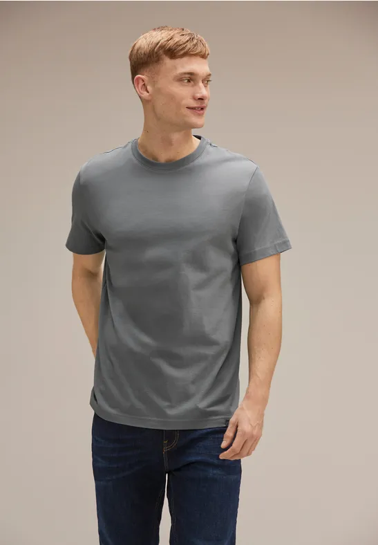 Street One Basic T-Shirt in Unifarbe Verkauf
