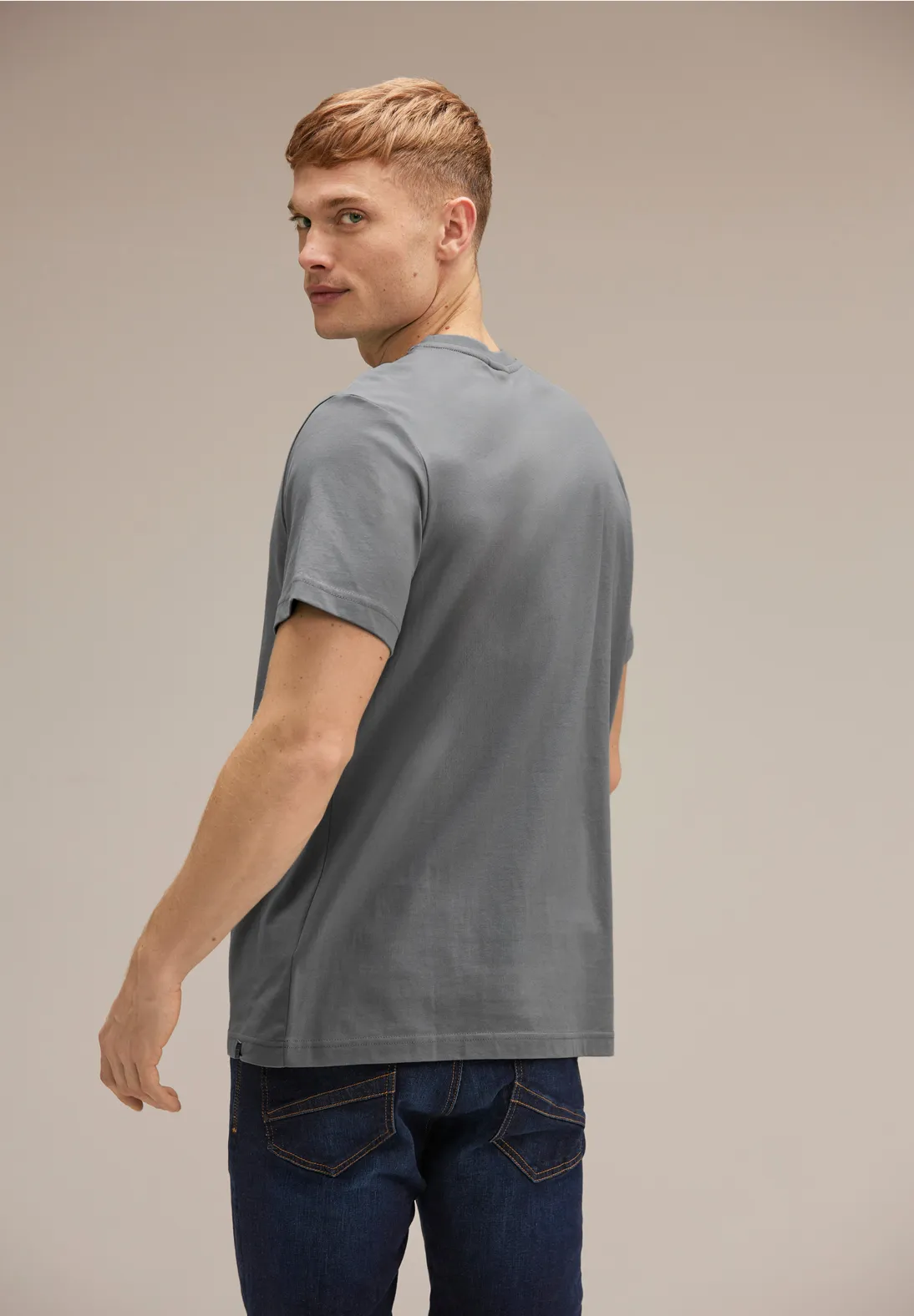 Street One Basic T-Shirt in Unifarbe Verkauf