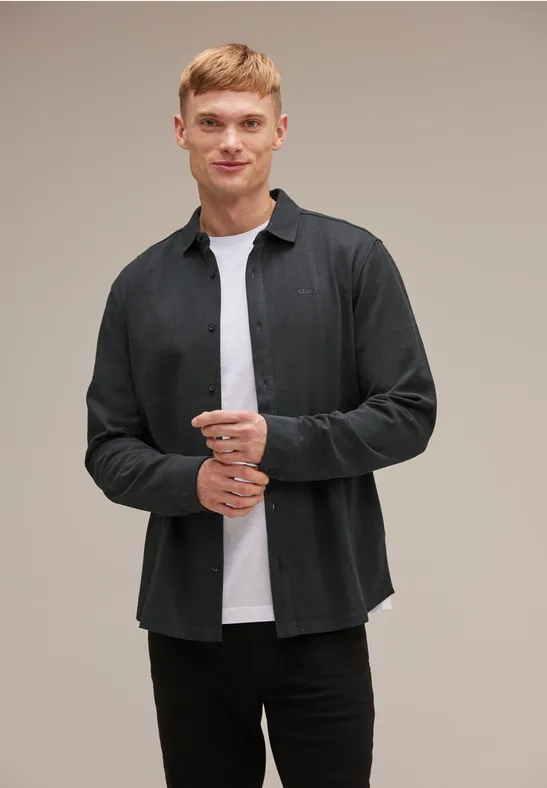 Street One Piquée Langarmshirt Hotsell