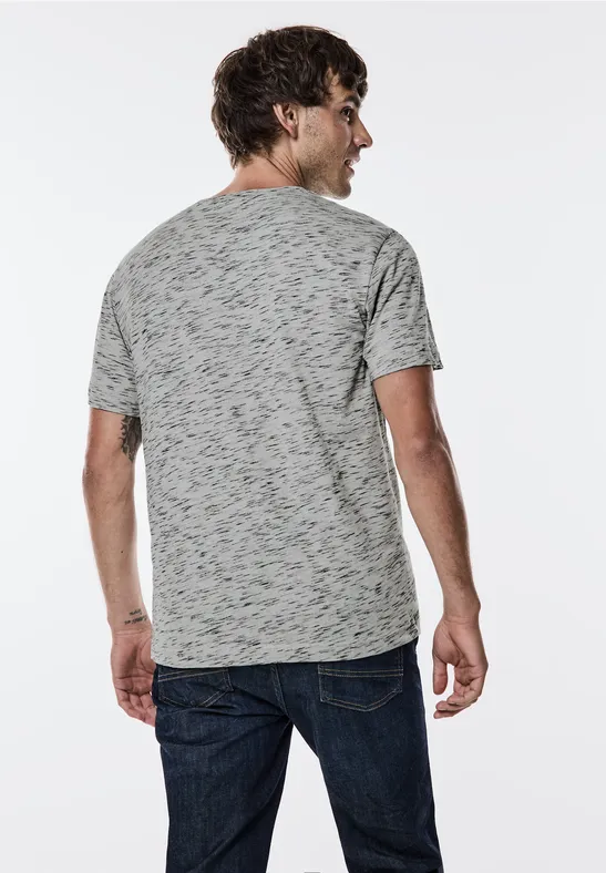 Street One T-Shirt in Melange-Optik Sonderangebot