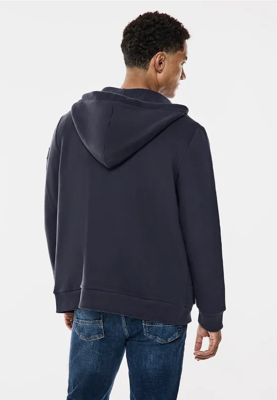 Street One Sweatjacke mit Materialmix Flash Sale