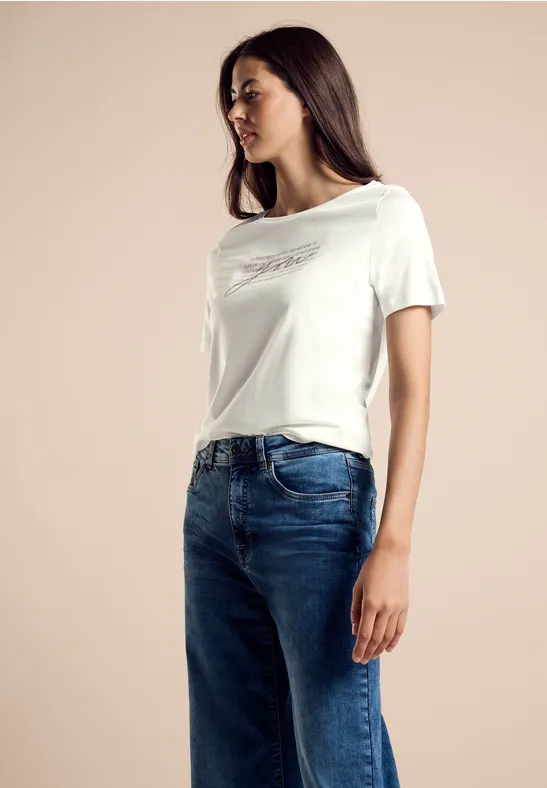 Street One T-Shirt mit Wording Zeitlich begrenztes Angebot