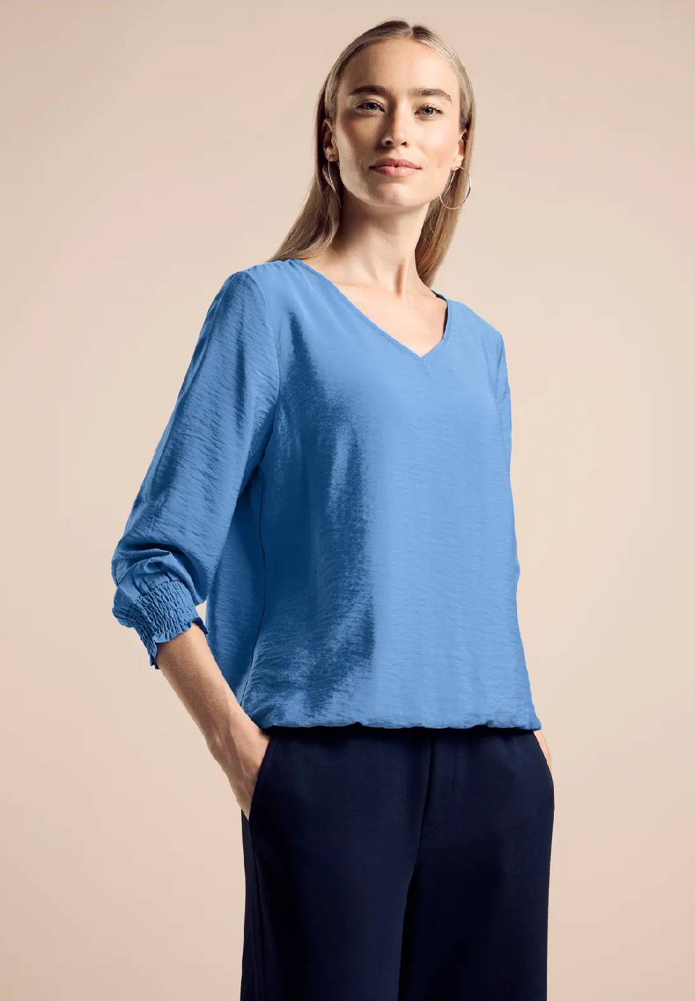 Street One Bluse mit Smock-Detail