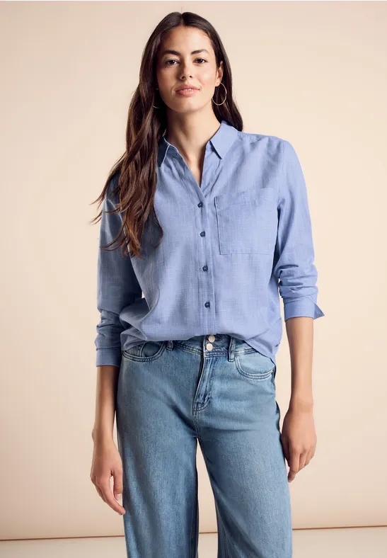 Street One Chambray-Bluse Begrenzte Freigabe