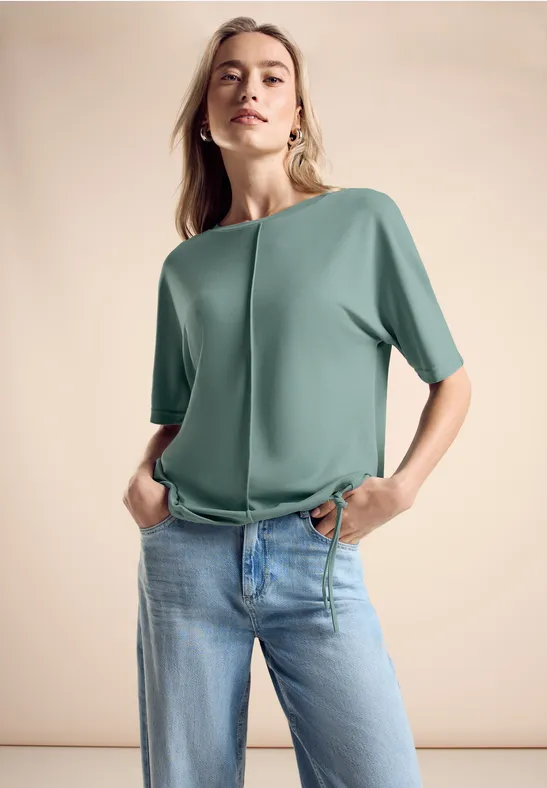 Street One T-Shirt mit Tunnelzug Bis zu 60% Rabatt