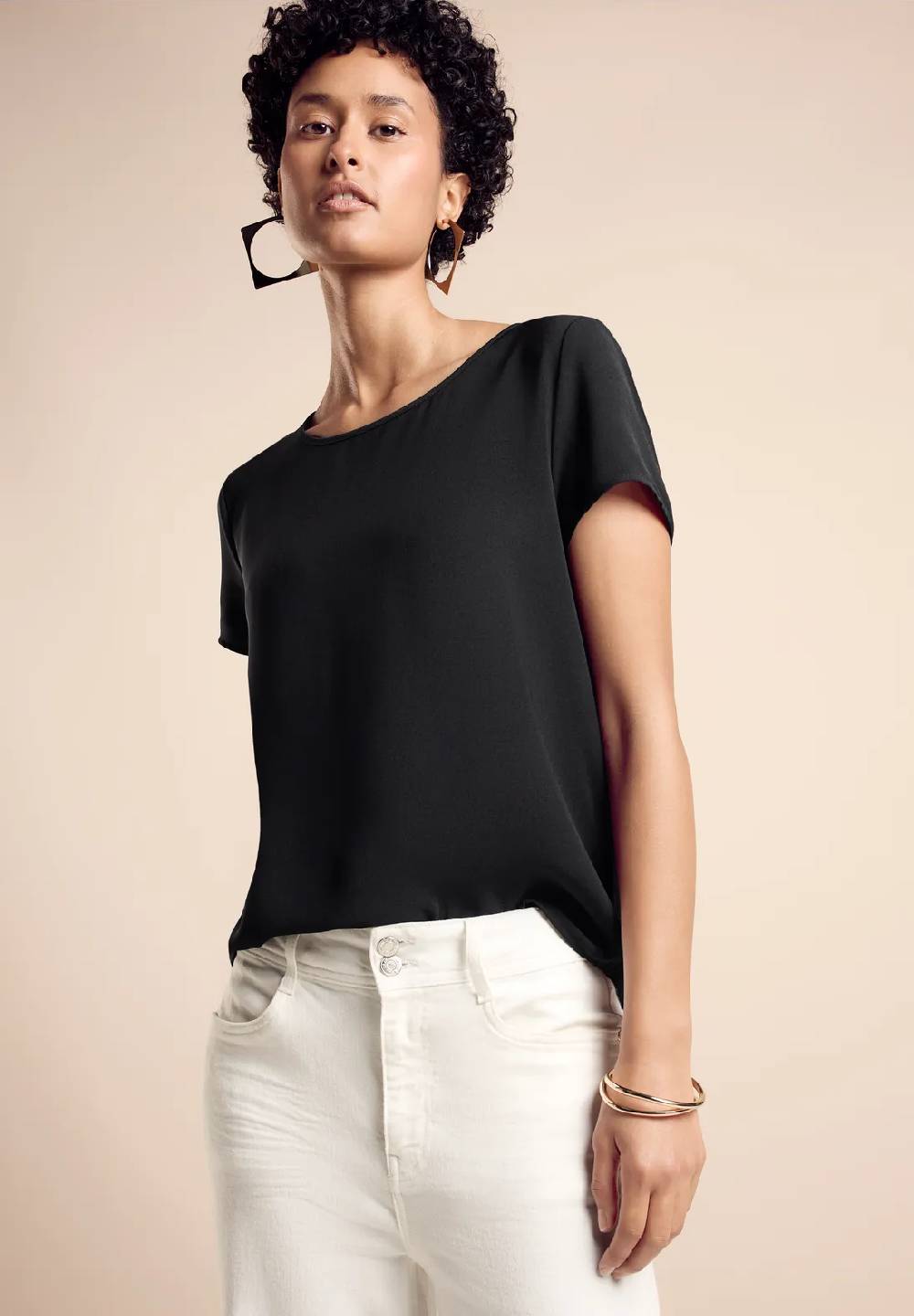 Street One Materialmix-T-Shirt Bis zu 55% Rabatt