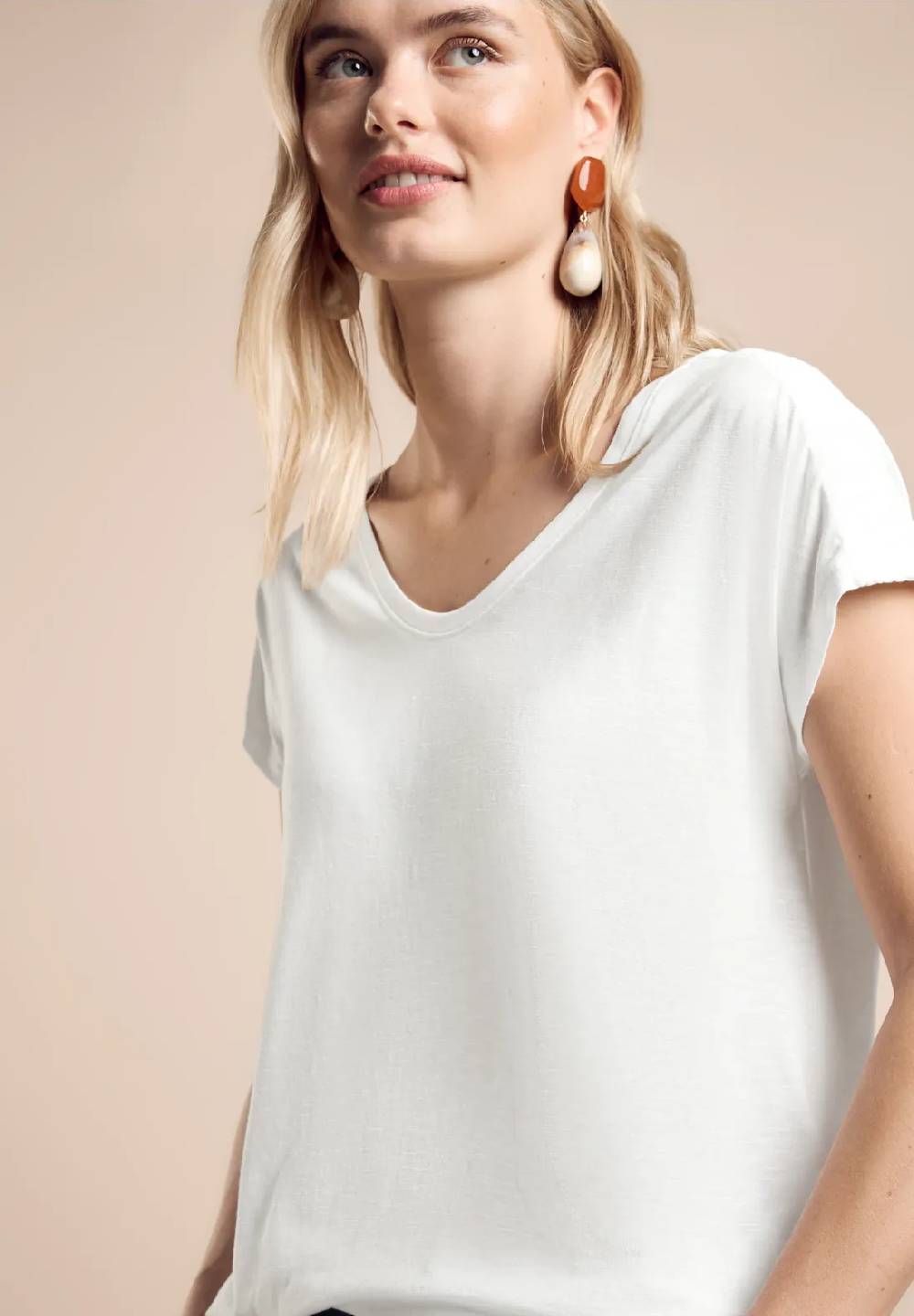 Street One T-Shirt mit Smock-Detail